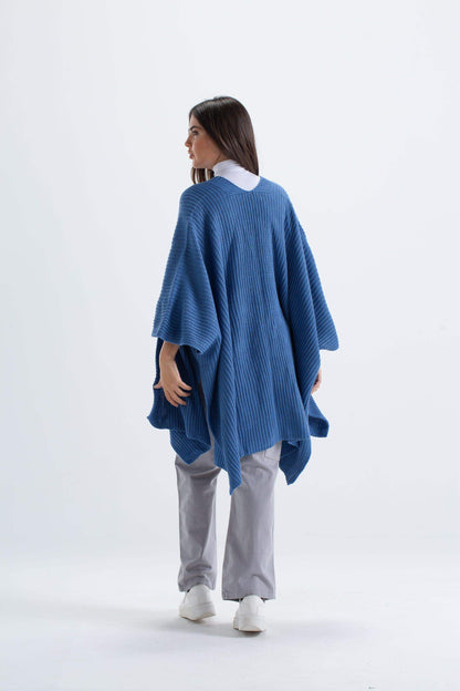 Knitted Open Front Poncho - Carina - ÙƒØ§Ø±ÙŠÙ†Ø§