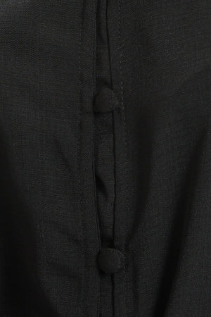 Lantern Sleeves Ruffle Hem Dress - Clue Wear