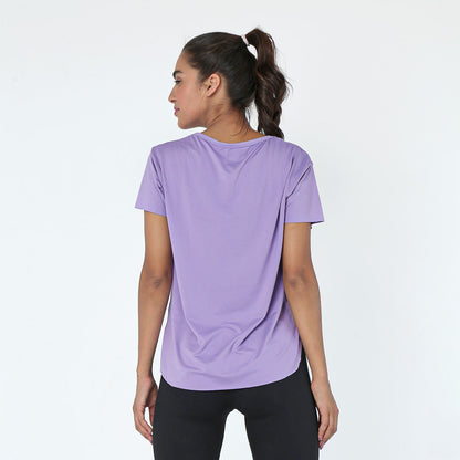 "Doe" Basic lightweight short sleeved T-shirt / Lavender - Champsland