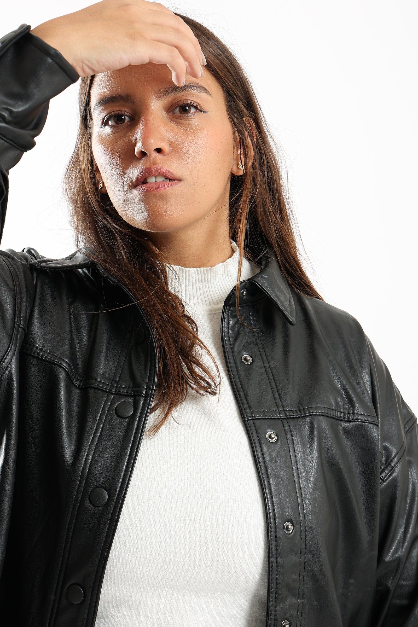 Leather Shirt with Fringes - Clue Wear