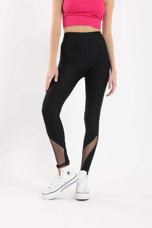 Leggings With Transparent Sections - Carina - ÙƒØ§Ø±ÙŠÙ†Ø§