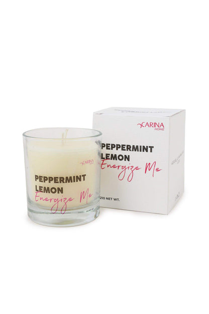 Lemon Mint Candle - 210g - Carina - ÙƒØ§Ø±ÙŠÙ†Ø§