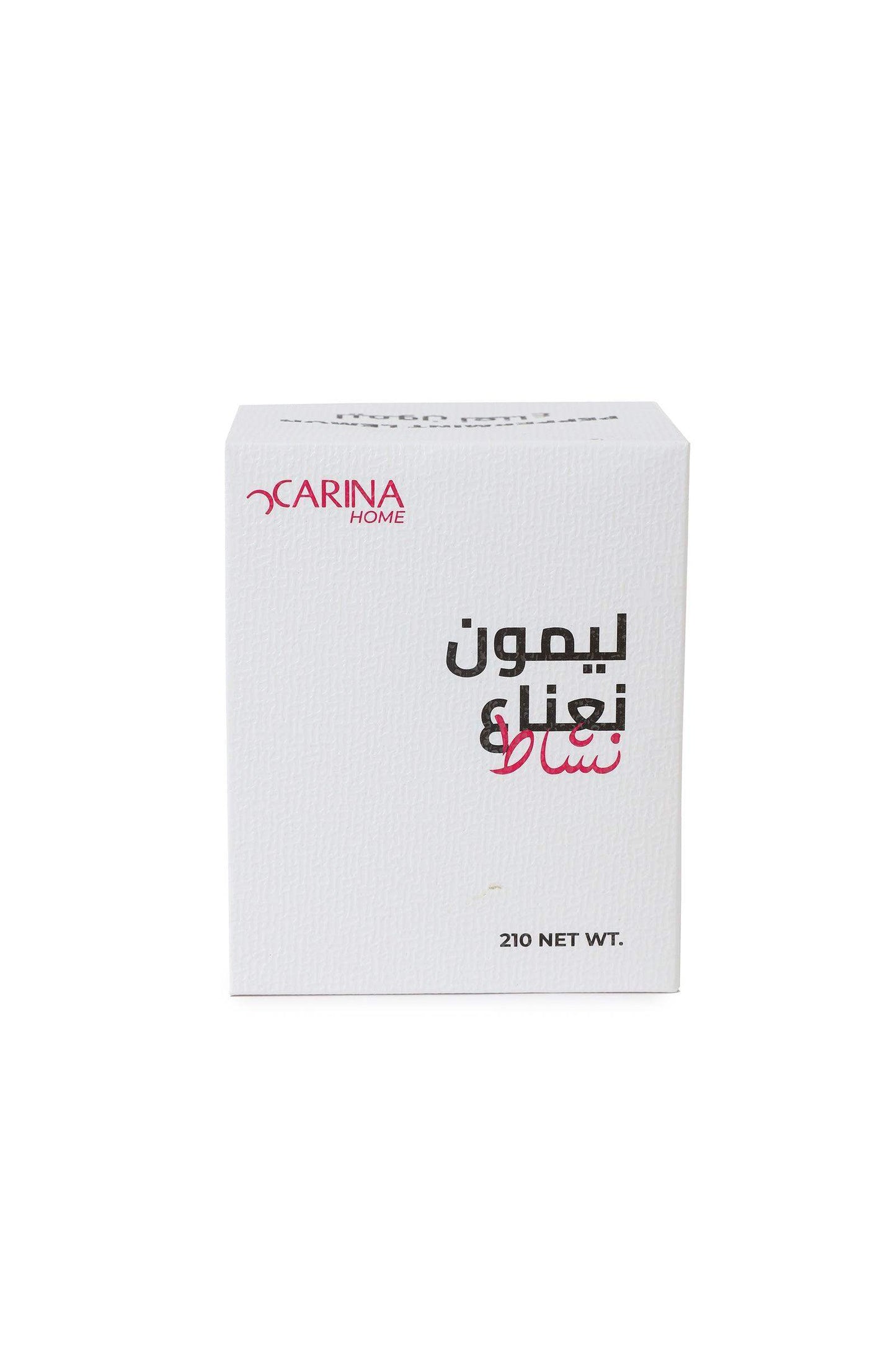 Lemon Mint Candle - 210g - Carina - ÙƒØ§Ø±ÙŠÙ†Ø§