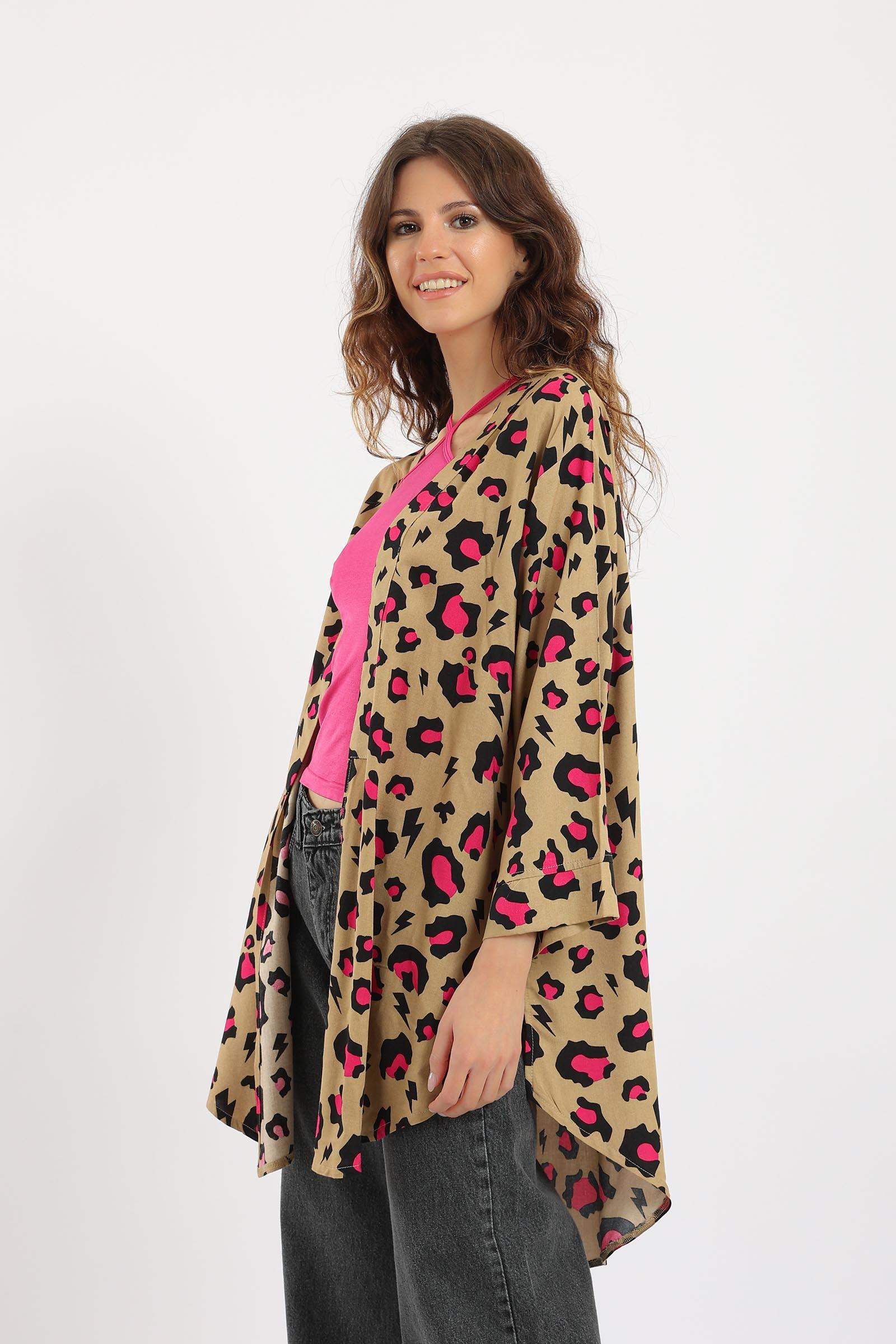 Leopard Print Kimono - Carina - ÙƒØ§Ø±ÙŠÙ†Ø§