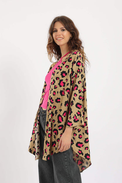 Leopard Print Kimono - Carina - ÙƒØ§Ø±ÙŠÙ†Ø§