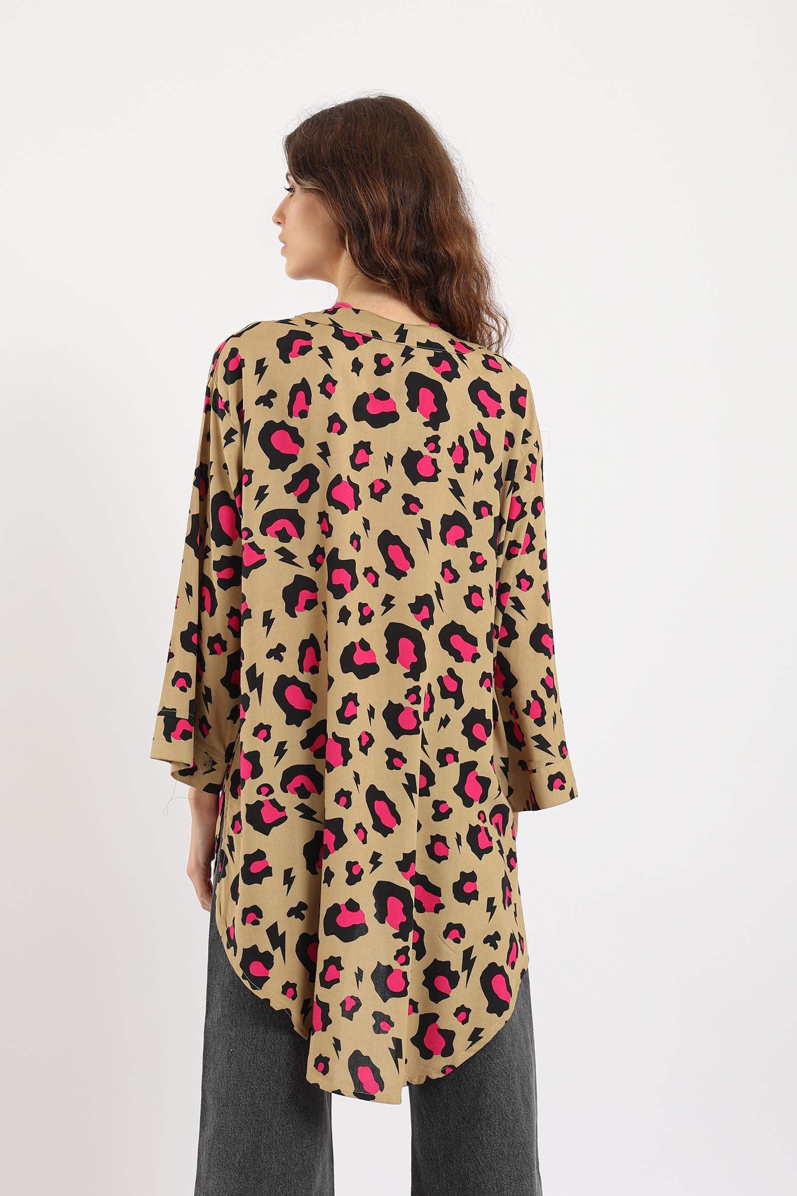 Leopard Print Kimono - Carina - ÙƒØ§Ø±ÙŠÙ†Ø§