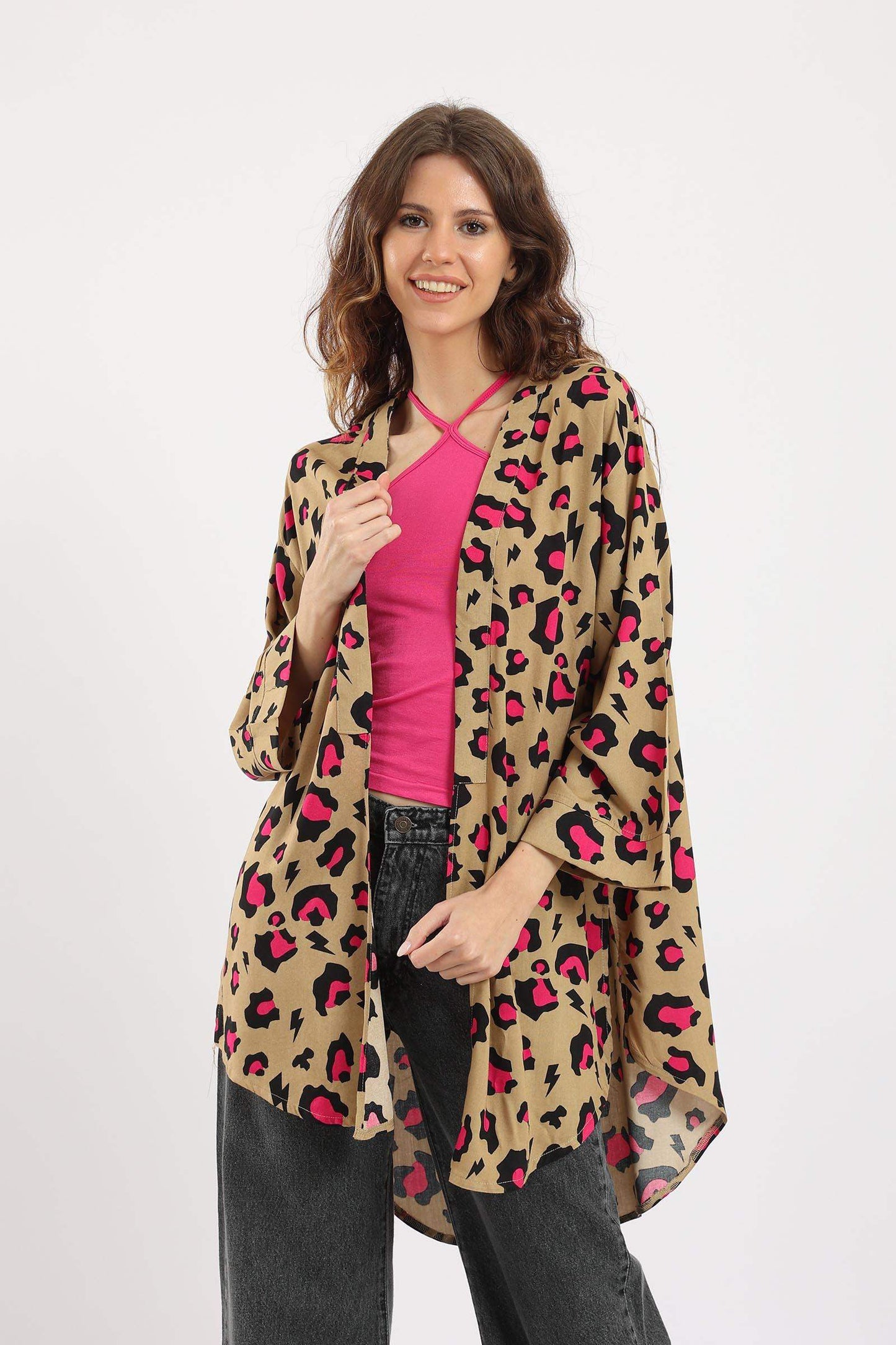 Leopard Print Kimono - Carina - ÙƒØ§Ø±ÙŠÙ†Ø§