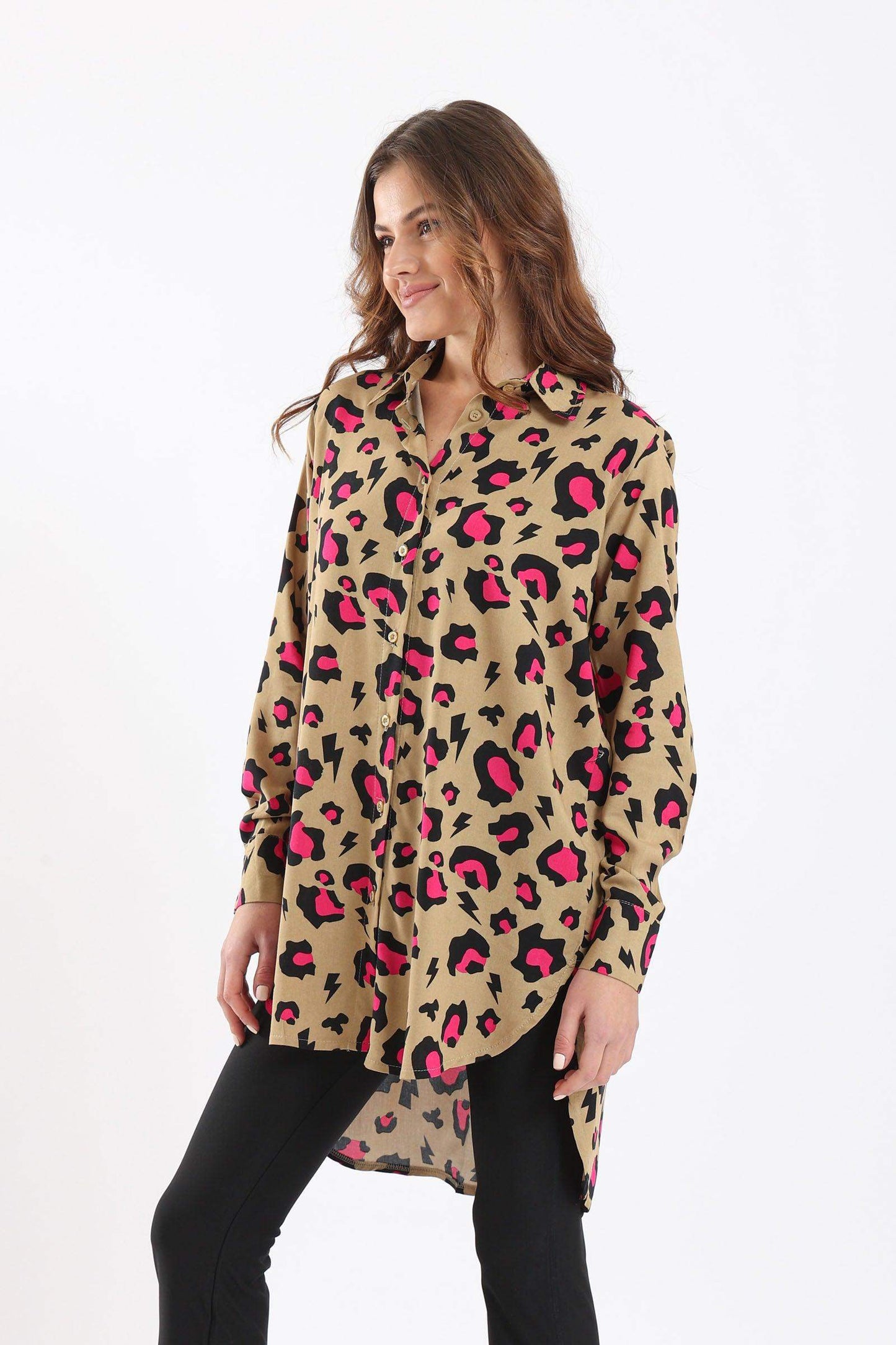 Leopard Print Shirt - Carina - ÙƒØ§Ø±ÙŠÙ†Ø§