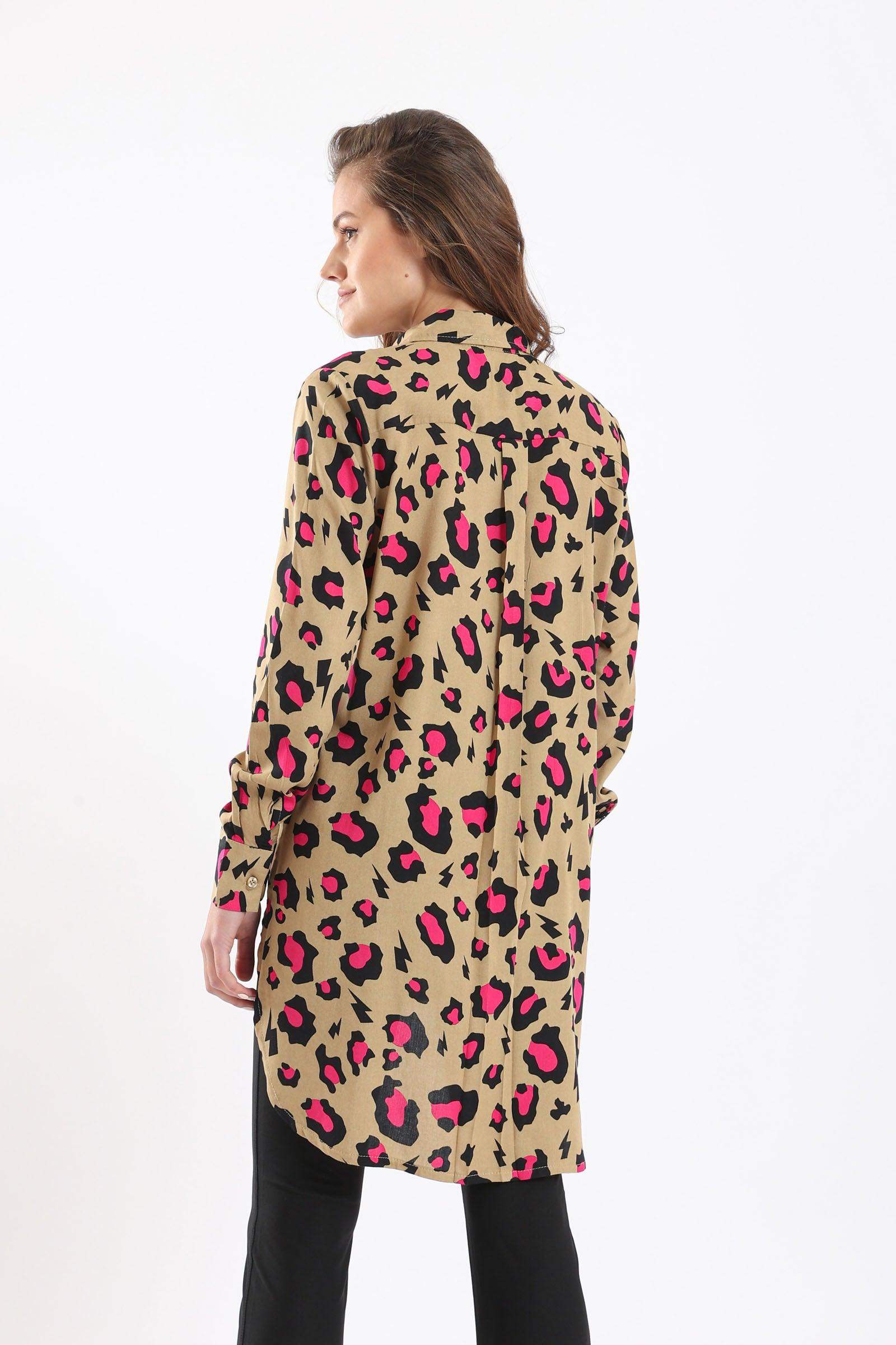 Leopard Print Shirt - Carina - ÙƒØ§Ø±ÙŠÙ†Ø§