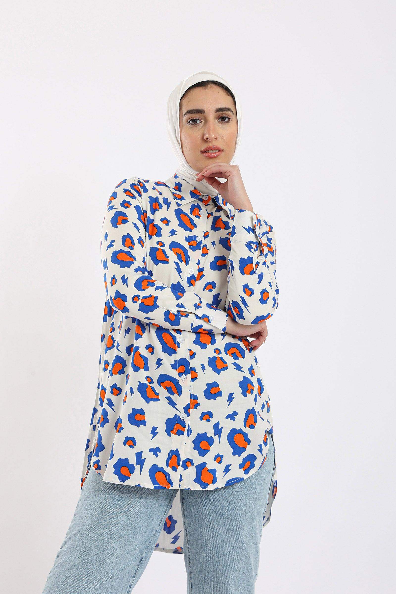 Leopard Print Shirt - Carina - ÙƒØ§Ø±ÙŠÙ†Ø§