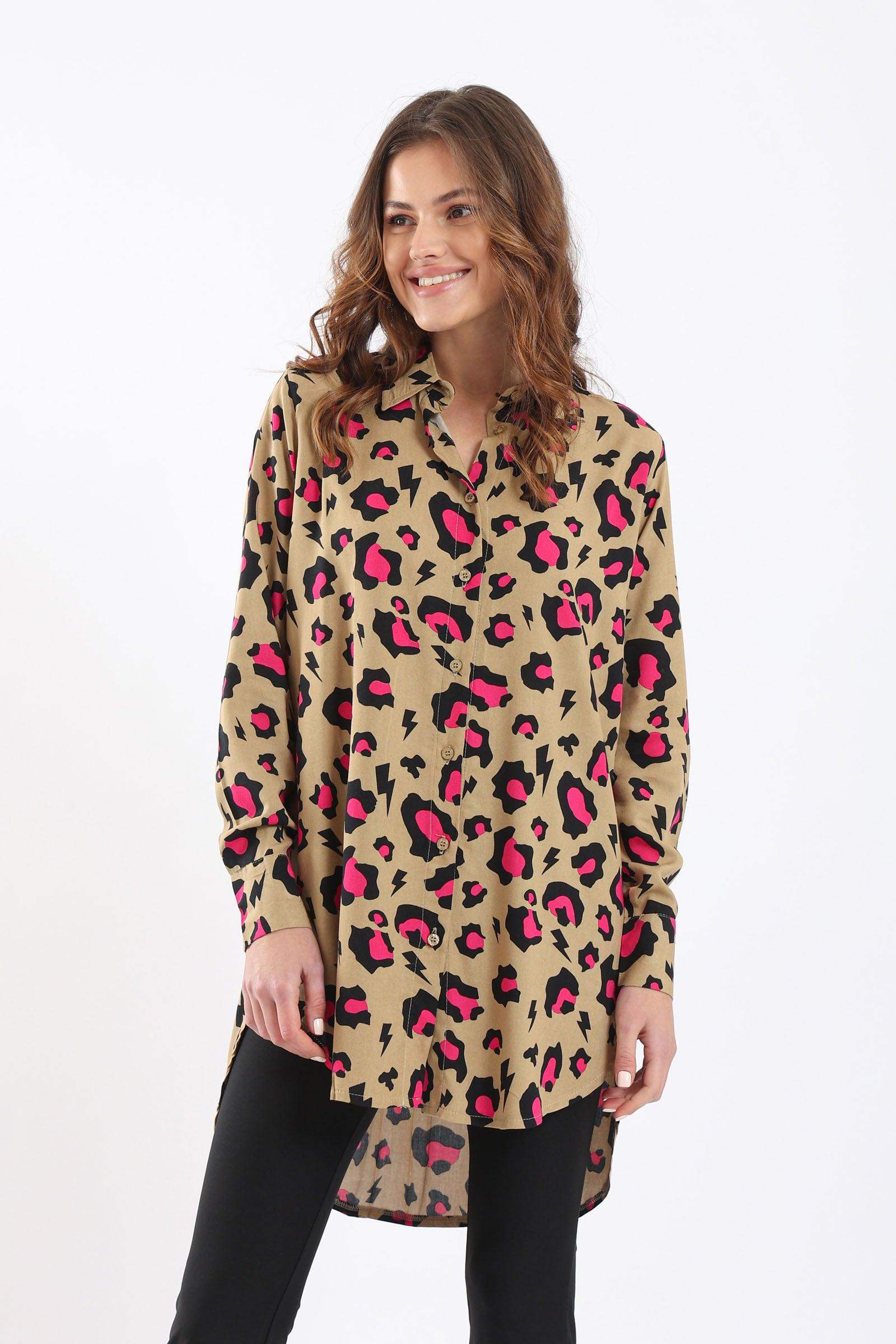 Leopard Print Shirt - Carina - ÙƒØ§Ø±ÙŠÙ†Ø§