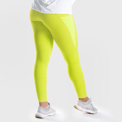 Doe side pocket elevate leggings - Lime Green