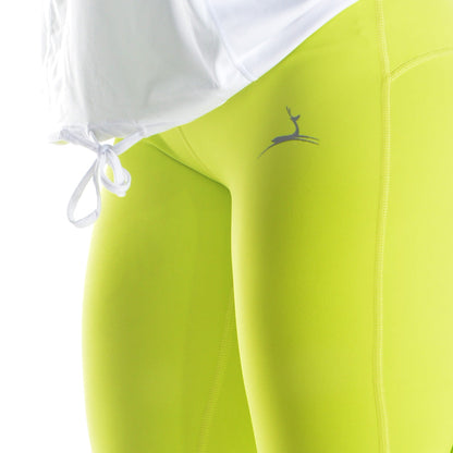 Doe side pocket elevate leggings - Lime Green