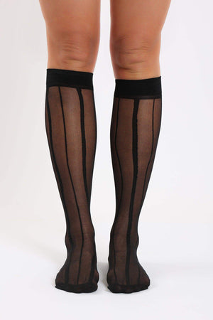 Lined Knee Socks - Carina - ÙƒØ§Ø±ÙŠÙ†Ø§