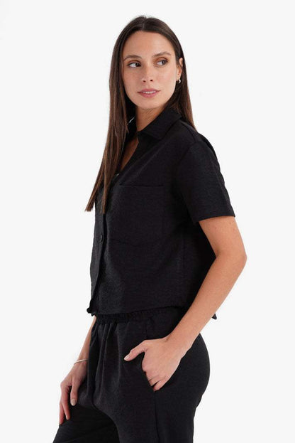 Linen Lounge Shirt - Carina - ÙƒØ§Ø±ÙŠÙ†Ø§