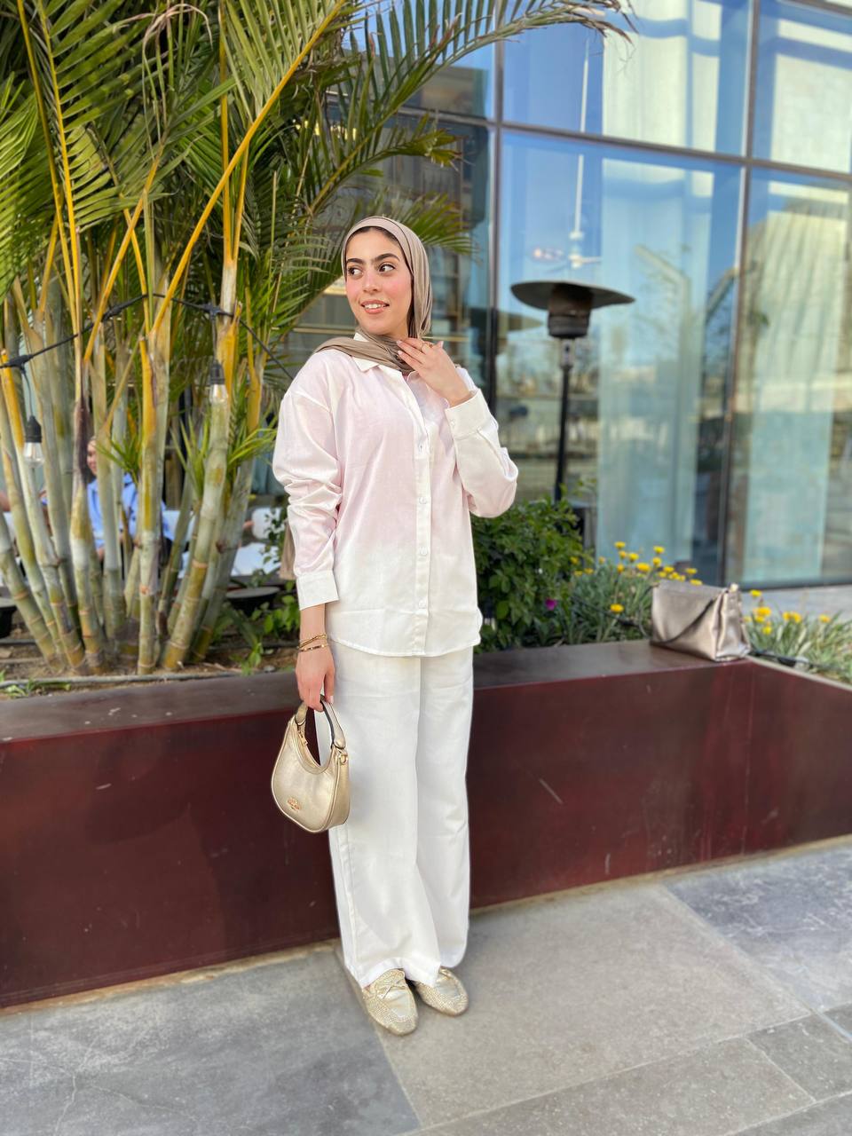 Linen Chic Comfort Set - White