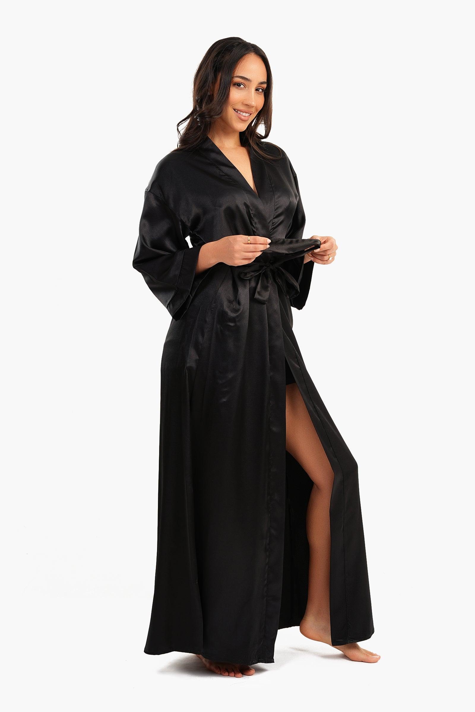 Long Satin Robe - Carina - ÙƒØ§Ø±ÙŠÙ†Ø§