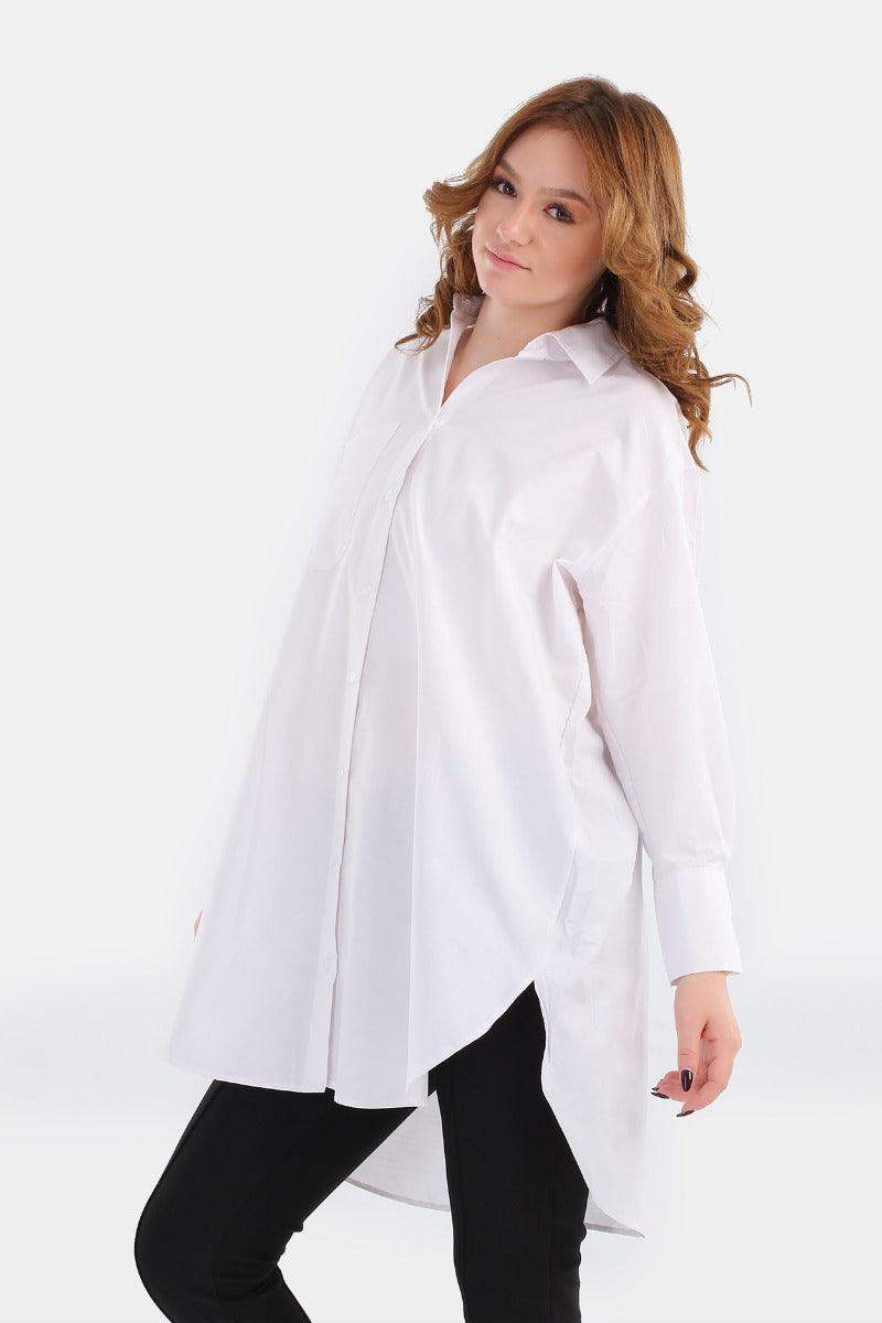 Long Sleeve Asymmetric Shirt - Carina - ÙƒØ§Ø±ÙŠÙ†Ø§