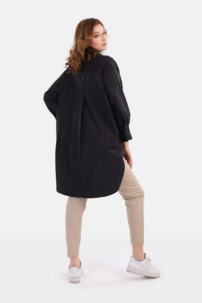 Long Sleeve Asymmetric Shirt - Carina - ÙƒØ§Ø±ÙŠÙ†Ø§