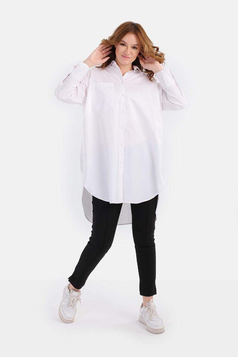 Long Sleeve Asymmetric Shirt - Carina - ÙƒØ§Ø±ÙŠÙ†Ø§