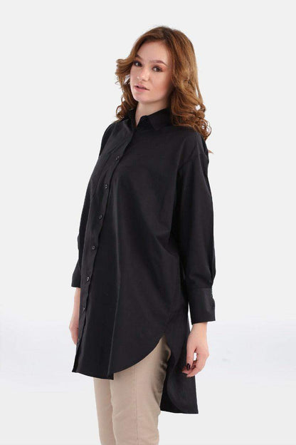 Long Sleeve Asymmetric Shirt - Carina - ÙƒØ§Ø±ÙŠÙ†Ø§