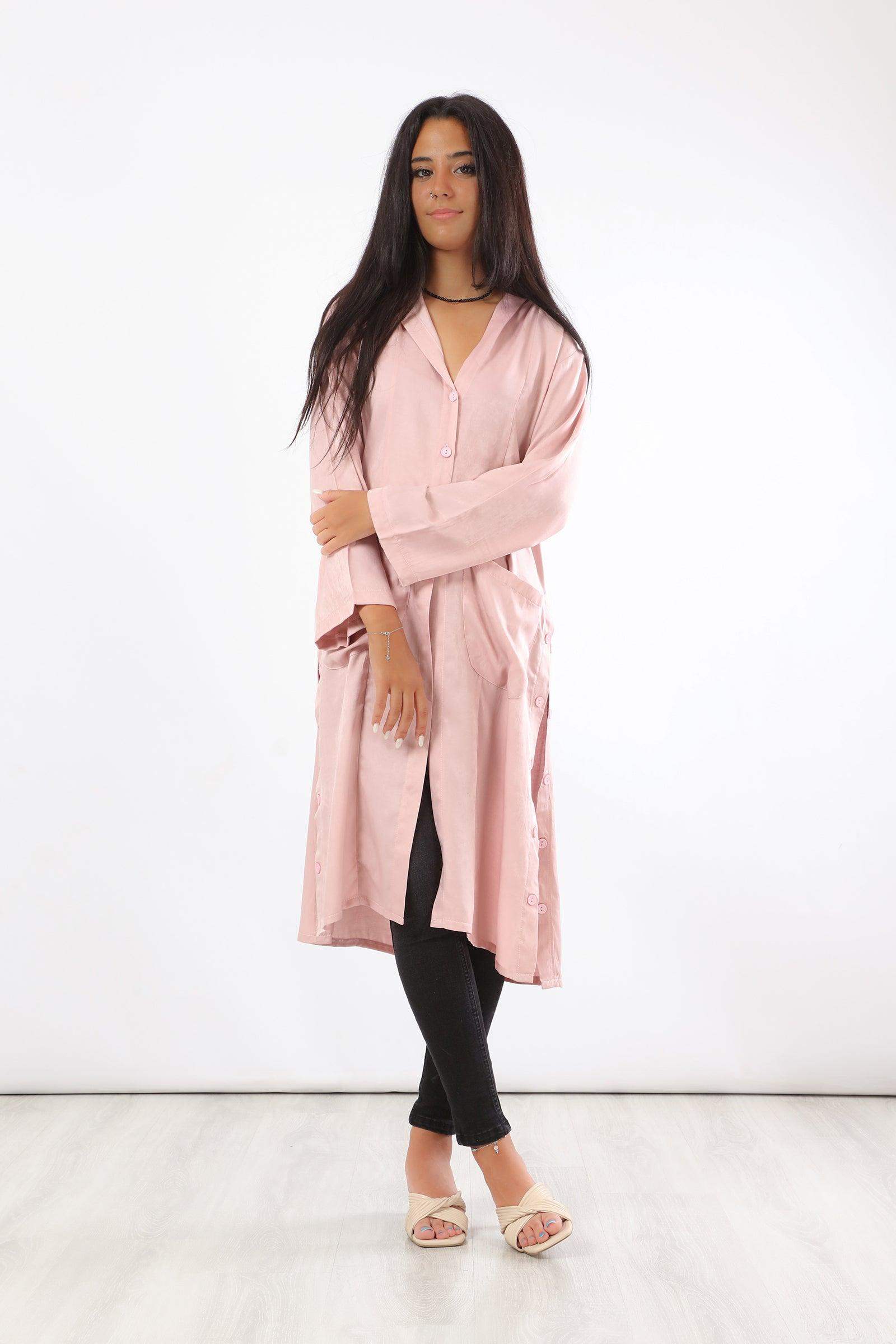 Long Sleeve Button Down Tunic Shirt - Carina - ÙƒØ§Ø±ÙŠÙ†Ø§
