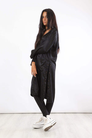 Long Sleeve Button Down Tunic Shirt - Carina - ÙƒØ§Ø±ÙŠÙ†Ø§