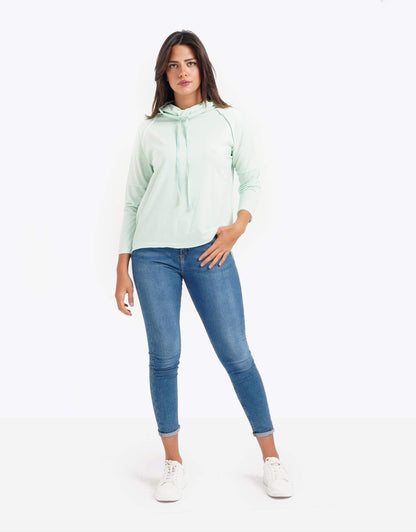 Long Sleeve Casual Hoodie - Carina - ÙƒØ§Ø±ÙŠÙ†Ø§