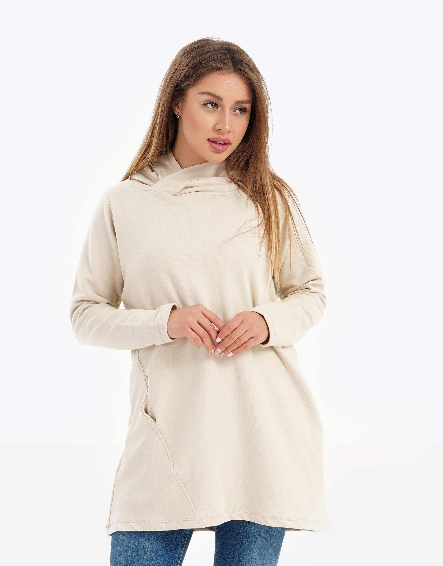 Long Sleeve Lounge Dress - Carina - ÙƒØ§Ø±ÙŠÙ†Ø§