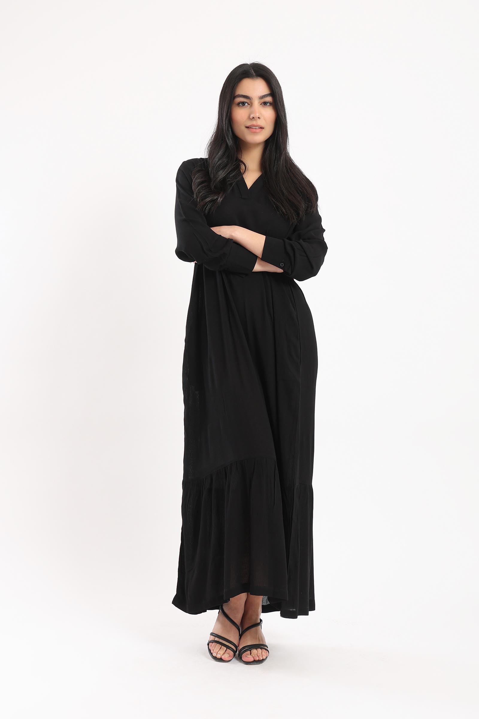 Long Sleeve Maxi Dress - Clue Wear
