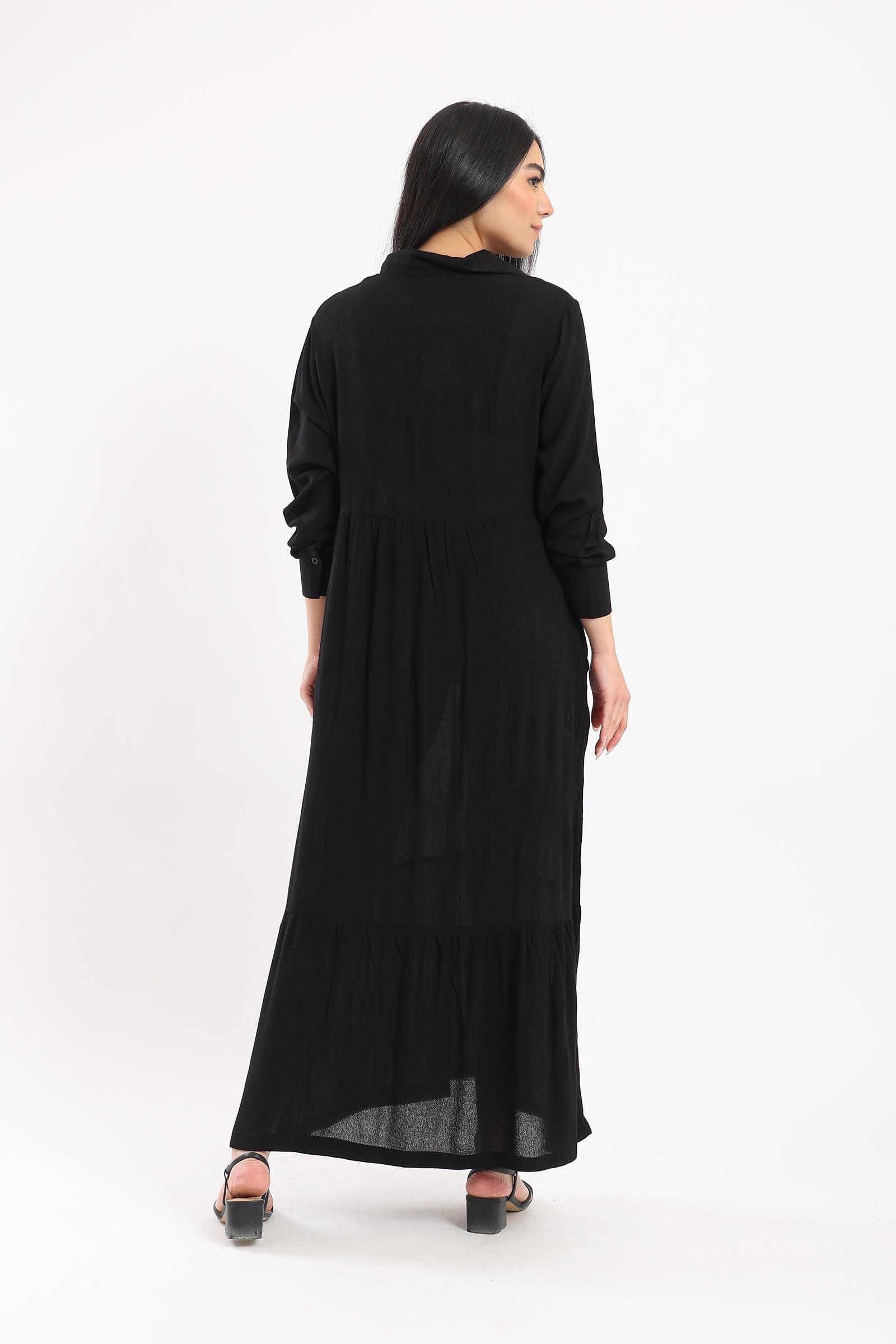 Long Sleeve Maxi Dress - Clue Wear