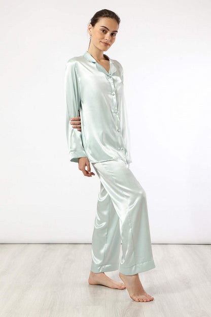 Long Sleeve Pyjama Set - Mint - Carina - ÙƒØ§Ø±ÙŠÙ†Ø§