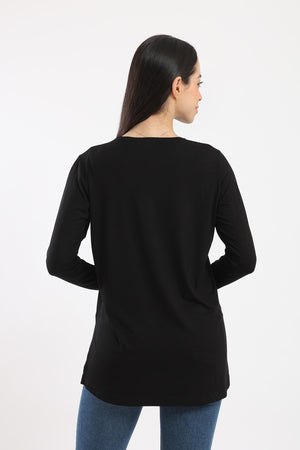 Long Sleeves Basic Top - Clue-wear