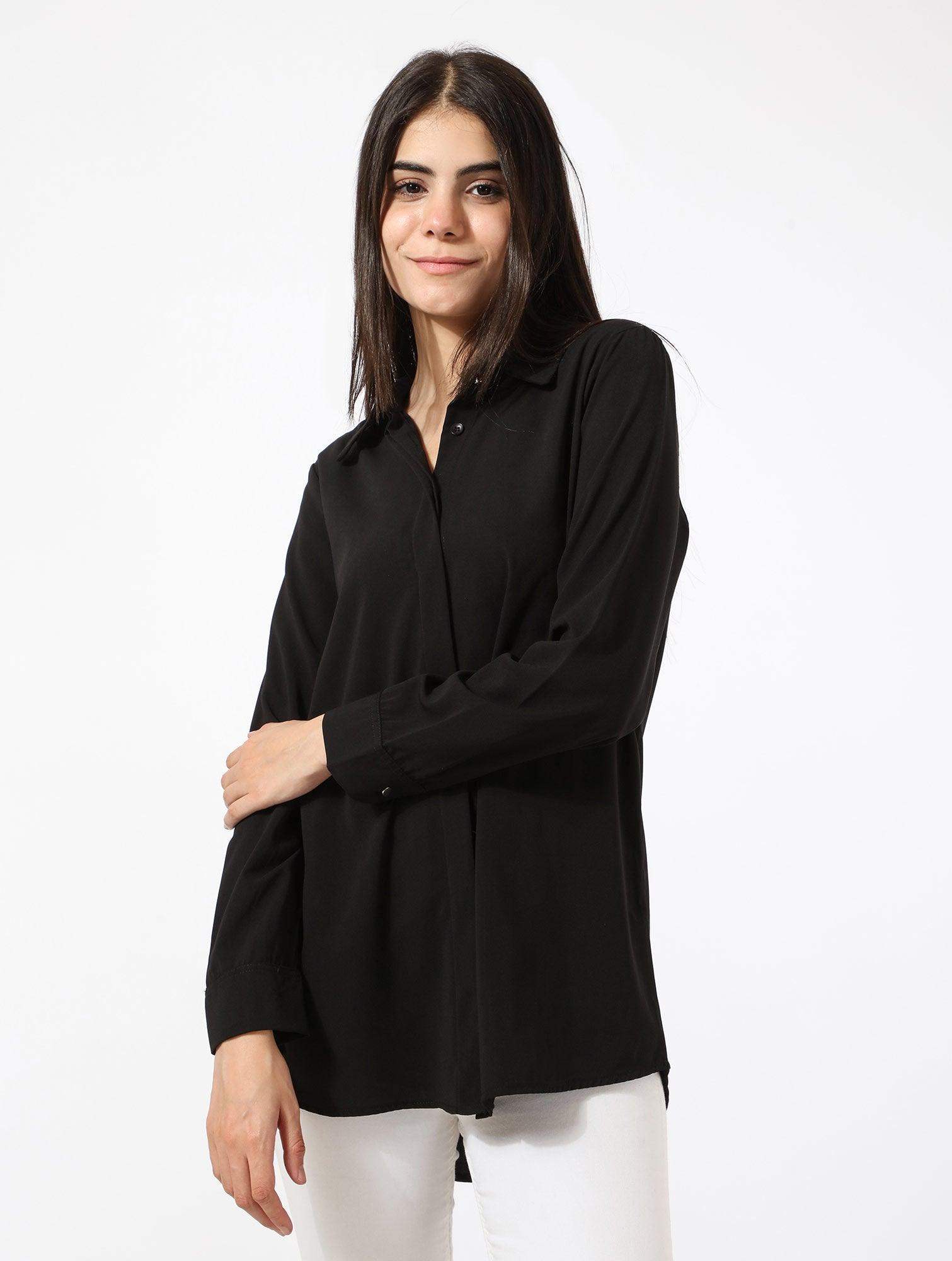 Long Sleeves Cotton Shirt - Carina - ÙƒØ§Ø±ÙŠÙ†Ø§