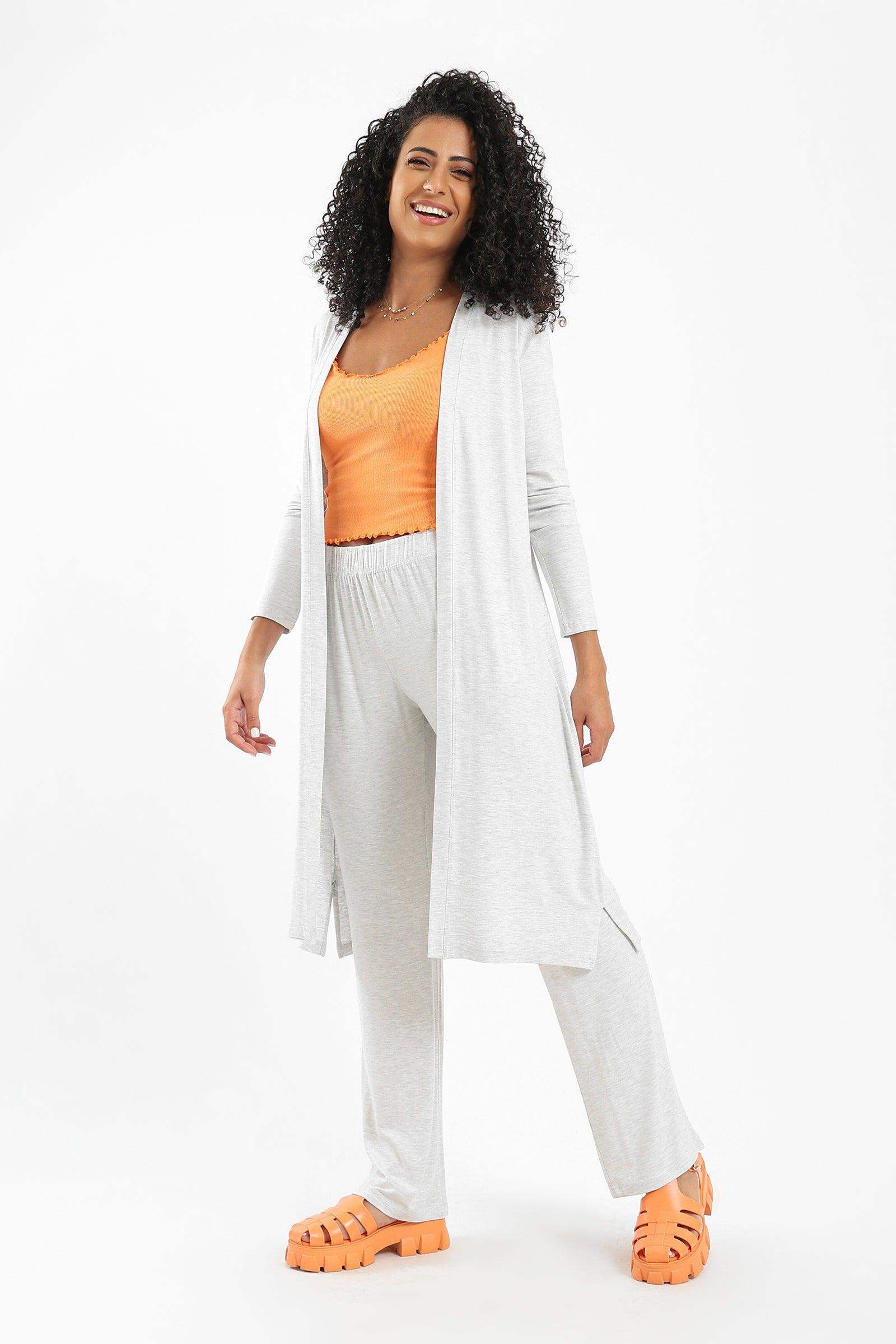 Long Sleeves Lounge Cardigan - Carina - ÙƒØ§Ø±ÙŠÙ†Ø§