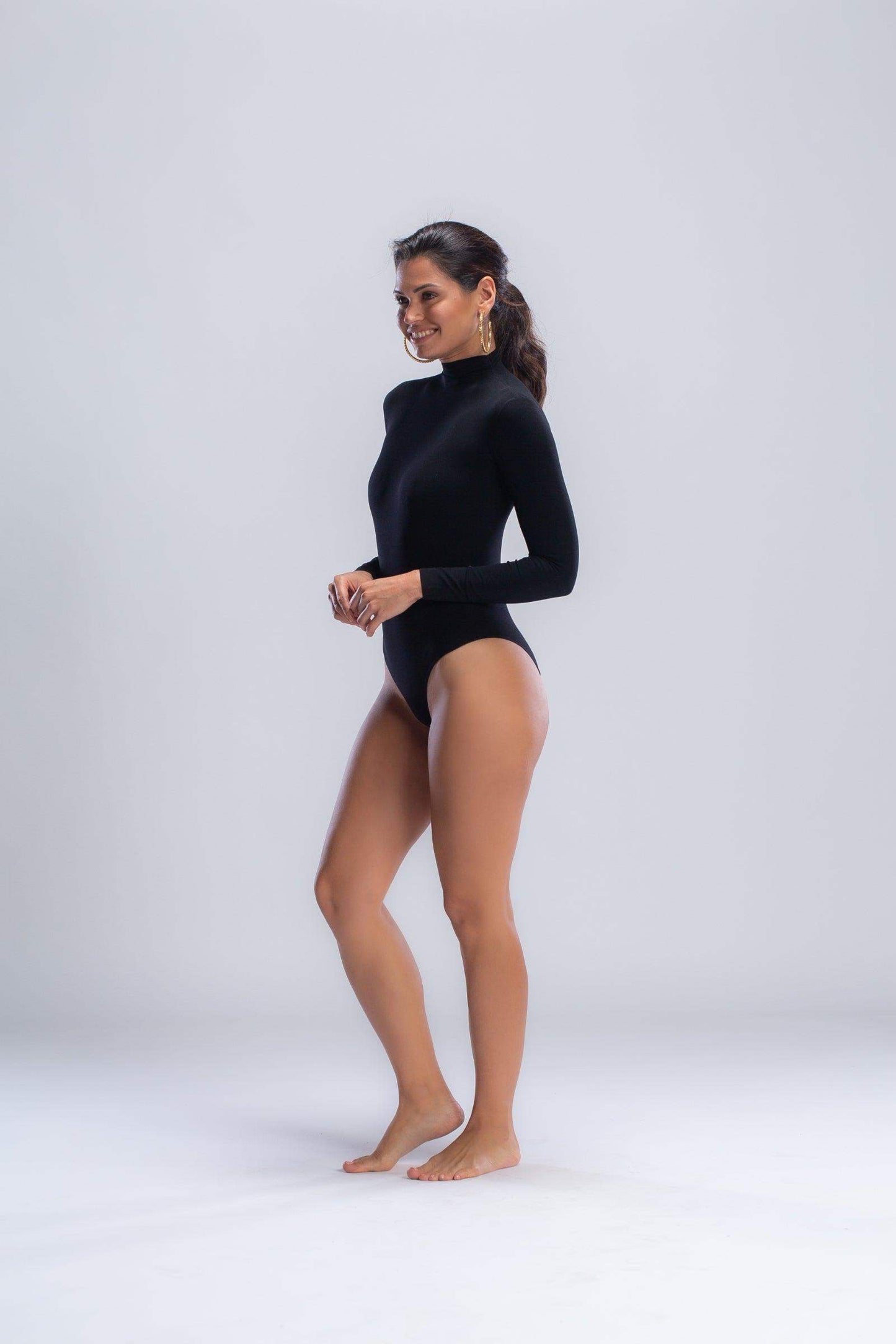 Long Sleeves Microfiber Bodysuit - Carina - ÙƒØ§Ø±ÙŠÙ†Ø§