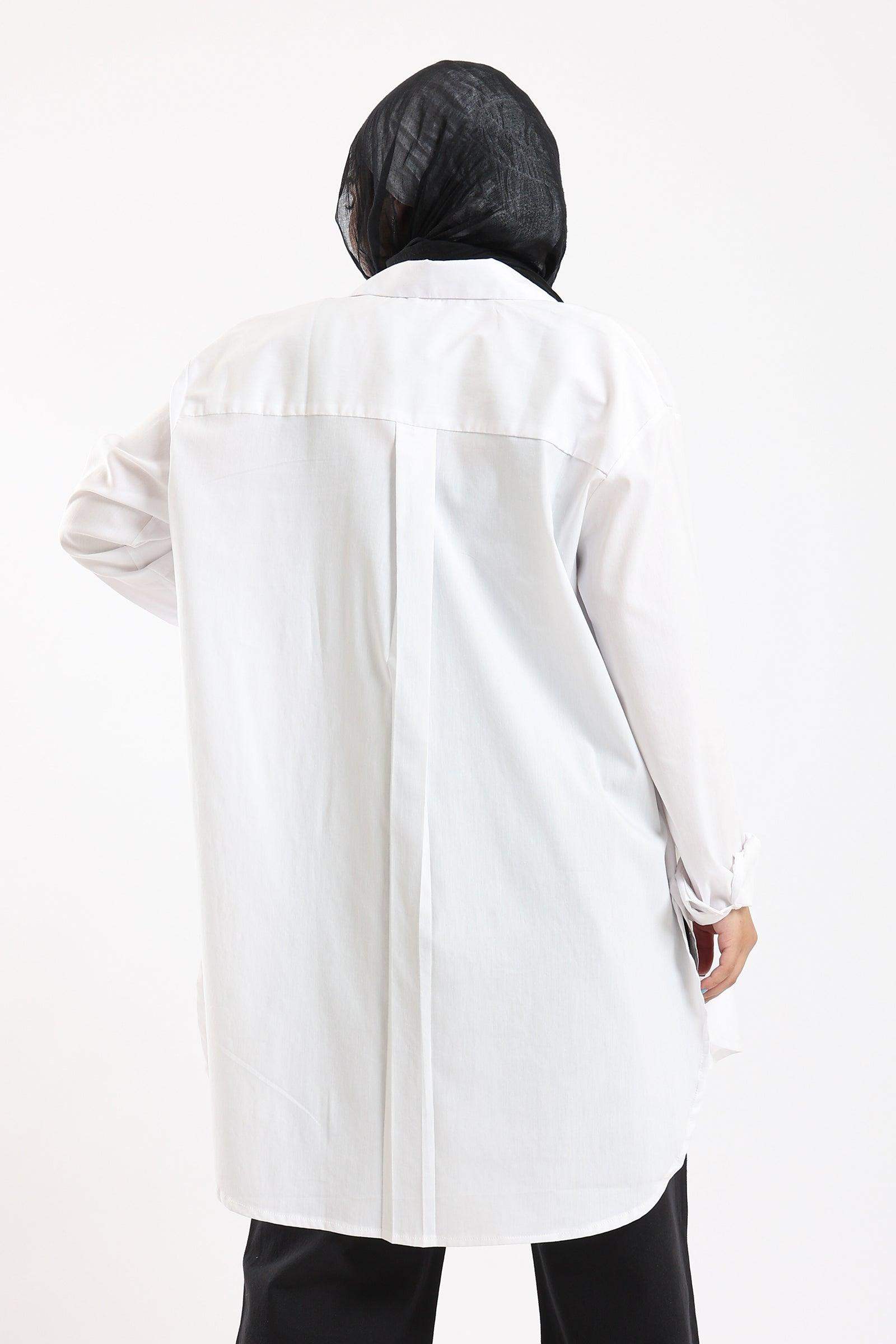 Long Sleeves Oversized Shirt - Carina - ÙƒØ§Ø±ÙŠÙ†Ø§