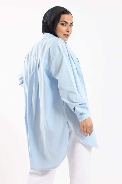 Long Sleeves Oversized Shirt - Carina - ÙƒØ§Ø±ÙŠÙ†Ø§