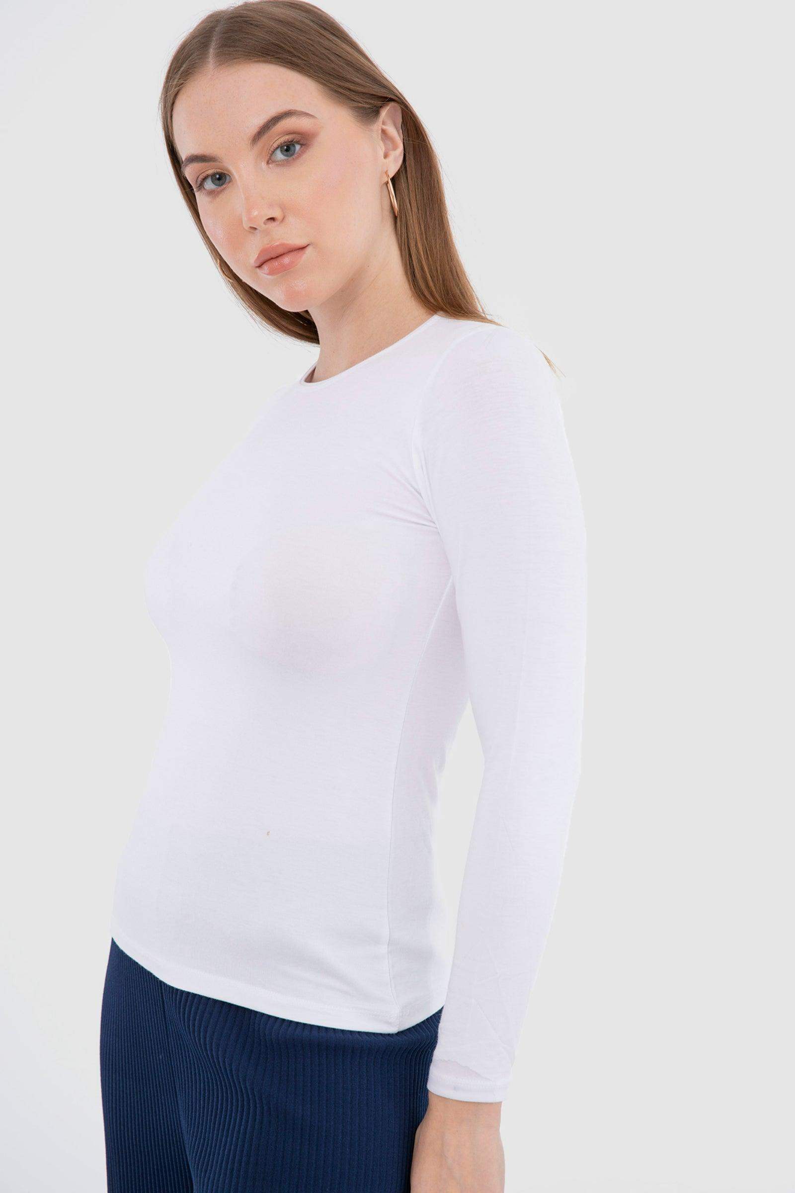 Long Sleeves Viscose Top - Carina - ÙƒØ§Ø±ÙŠÙ†Ø§