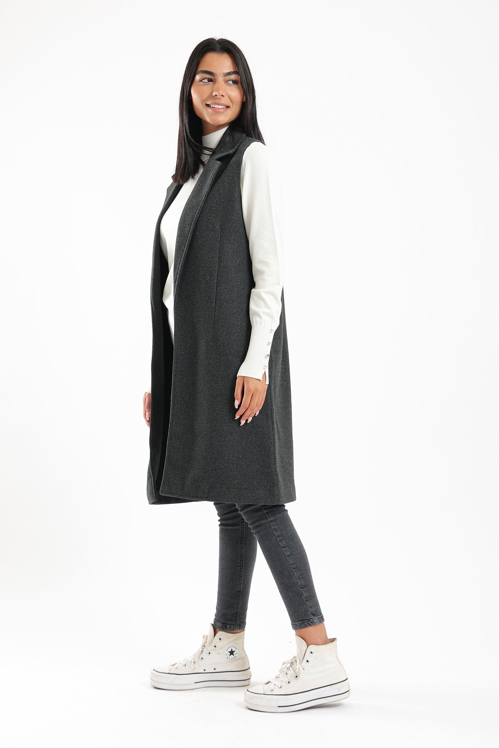 Long Wool Vest - Clue Wear