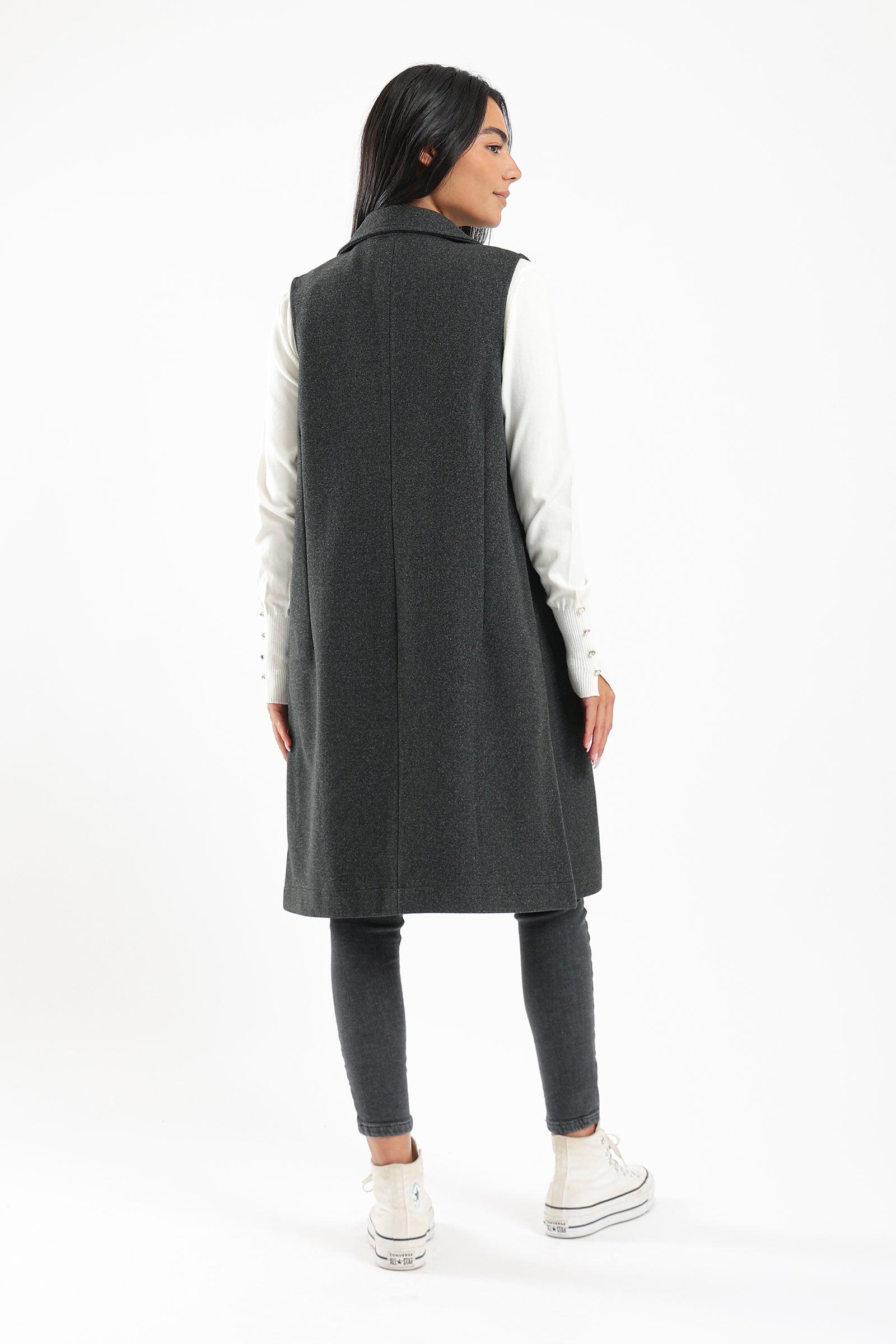 Long Wool Vest - Clue Wear