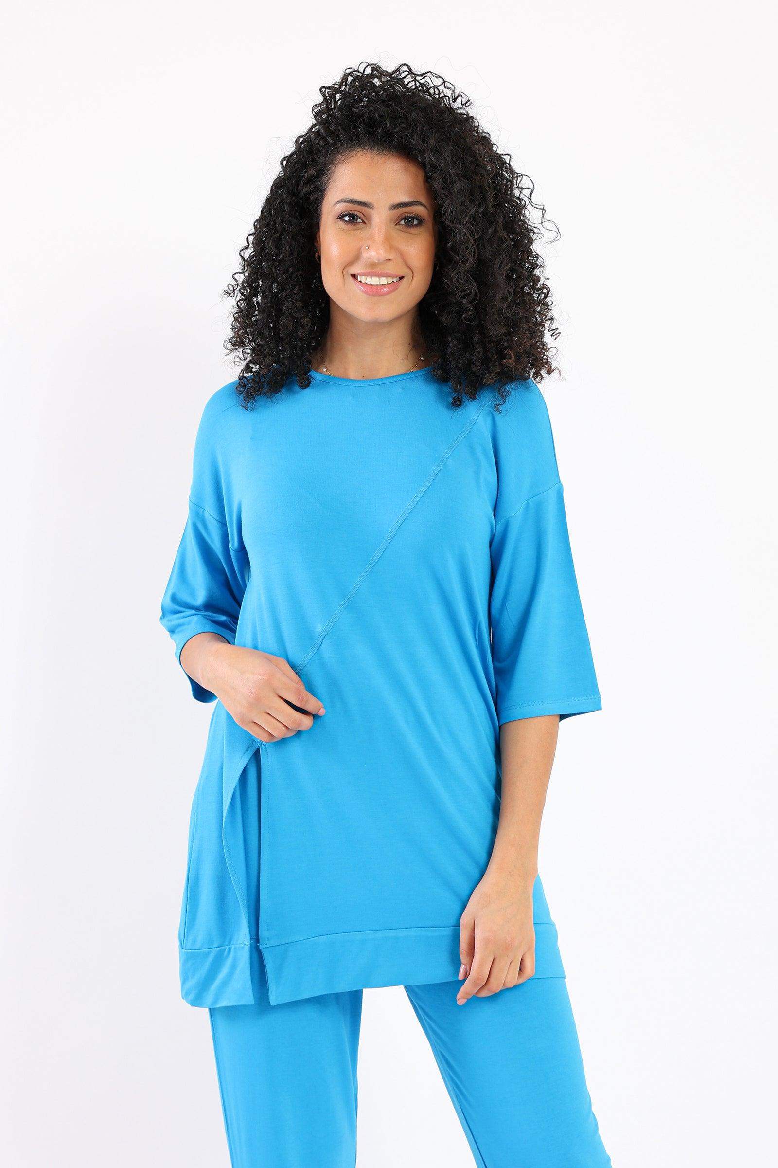 Lounge Top with Front Slit - Carina - ÙƒØ§Ø±ÙŠÙ†Ø§
