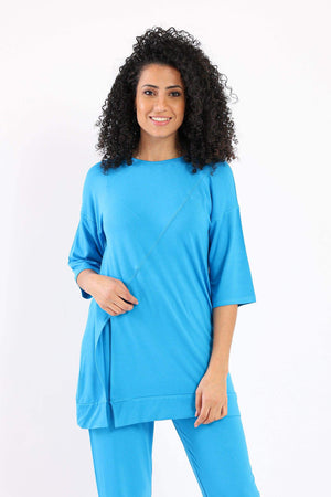 Lounge Top with Front Slit - Carina - ÙƒØ§Ø±ÙŠÙ†Ø§