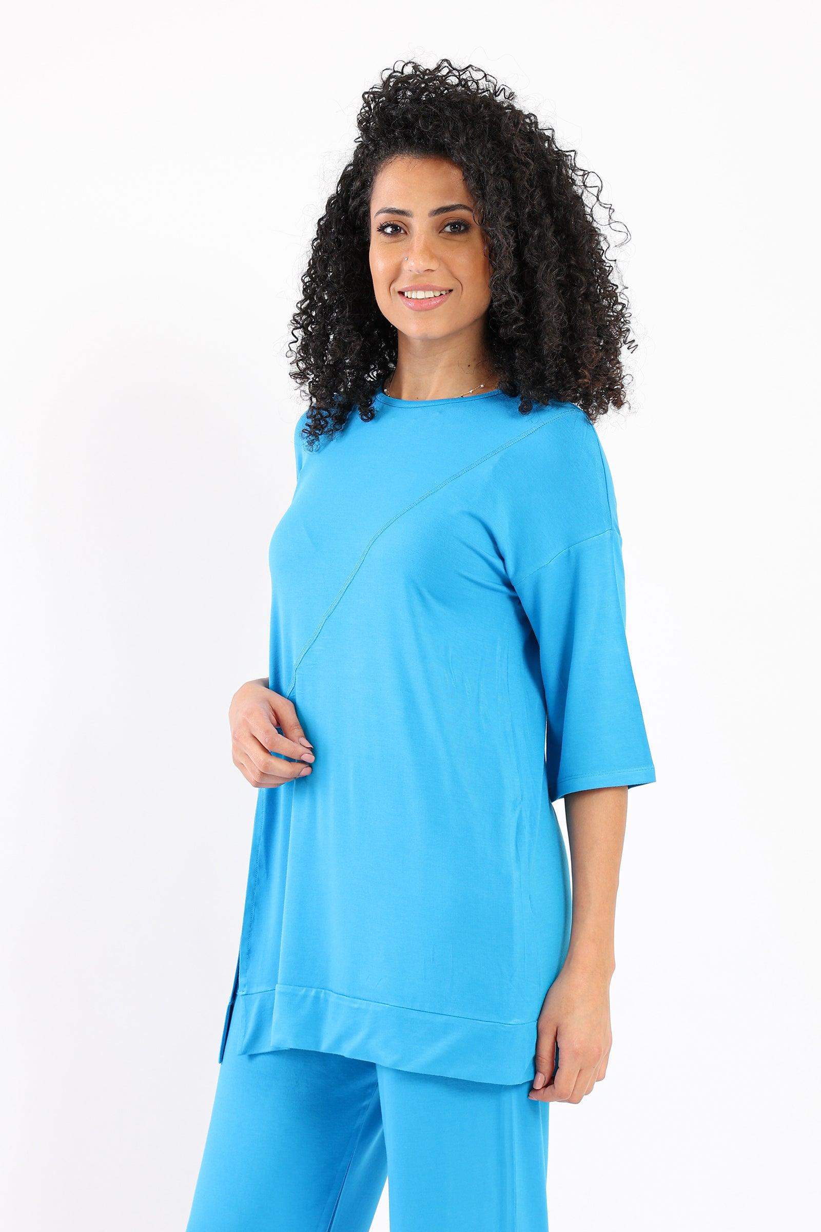 Lounge Top with Front Slit - Carina - ÙƒØ§Ø±ÙŠÙ†Ø§