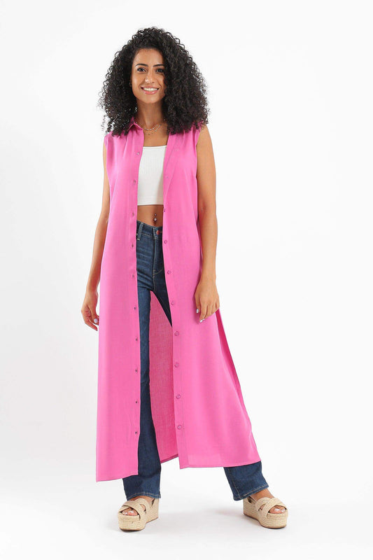 Magenta Sleeveless Shirt - Carina - ÙƒØ§Ø±ÙŠÙ†Ø§