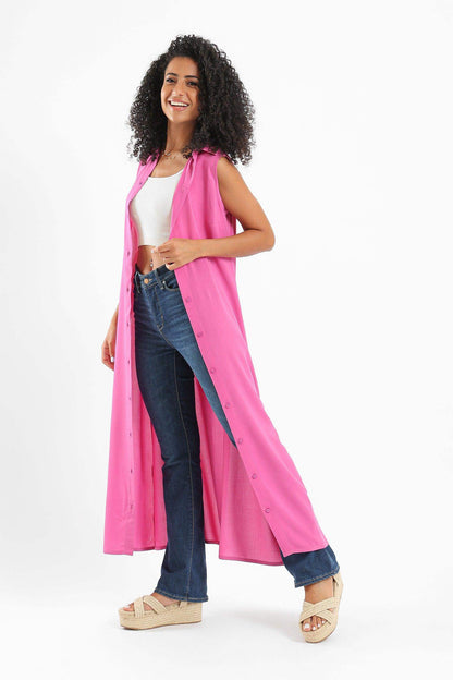 Magenta Sleeveless Shirt - Carina - ÙƒØ§Ø±ÙŠÙ†Ø§