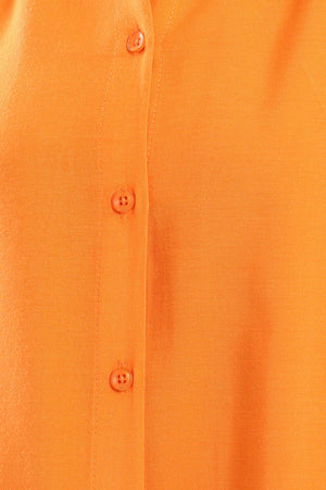 Mandarin Collar Plain Shirt - Clue Wear