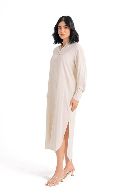 Mandarin Collar Shirt Dress - Carina - ÙƒØ§Ø±ÙŠÙ†Ø§