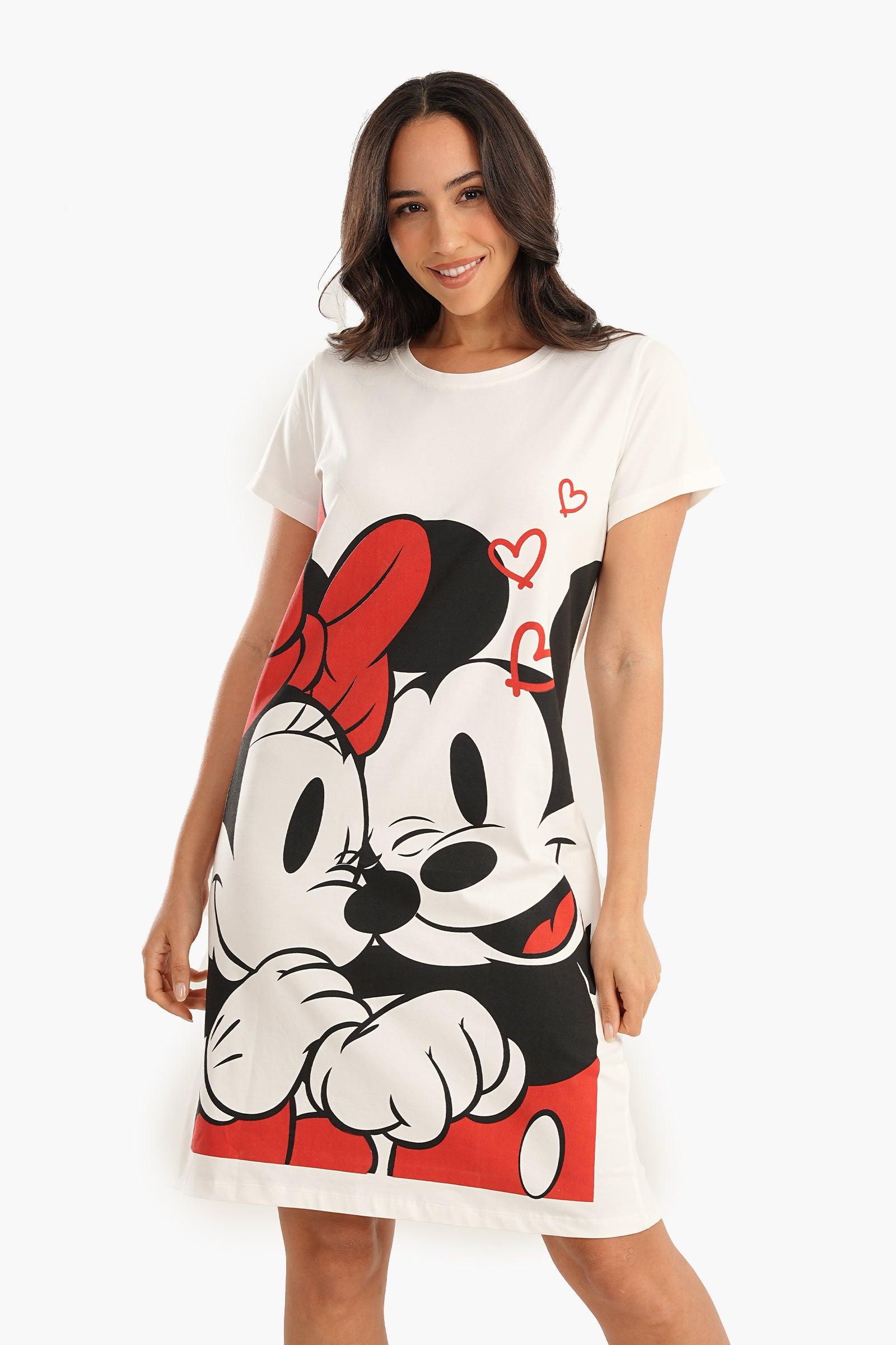 Mickey & Minnie Printed Nightgown - Carina - ÙƒØ§Ø±ÙŠÙ†Ø§