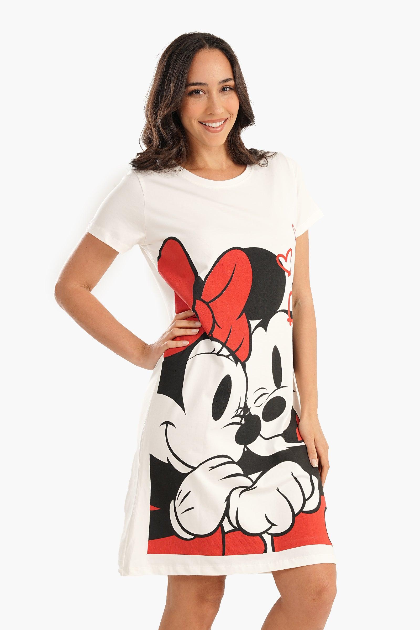 Mickey & Minnie Printed Nightgown - Carina - ÙƒØ§Ø±ÙŠÙ†Ø§